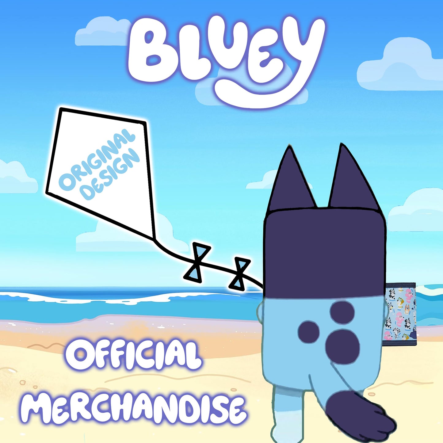 Bluey Kids Wallet Trifold Wallet with ID Pocket & Zipped Coin Purse Official Merchandise for Girls & Boys - My Little Legends