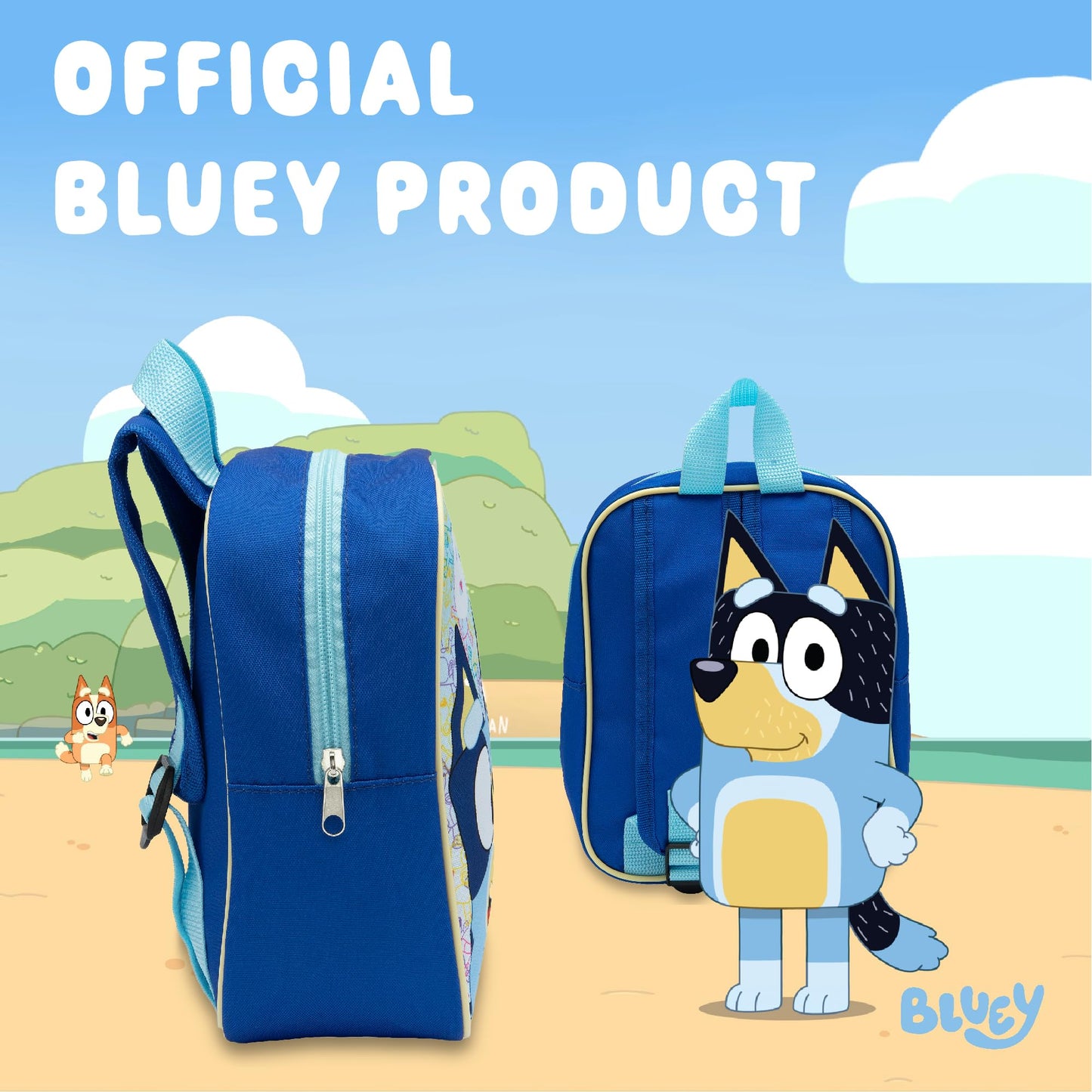 Bluey Kids Backpack Preschool Bag Toddlers Girls Boys Mini Nursery Rucksack - Ages 1-3 years - My Little Legends
