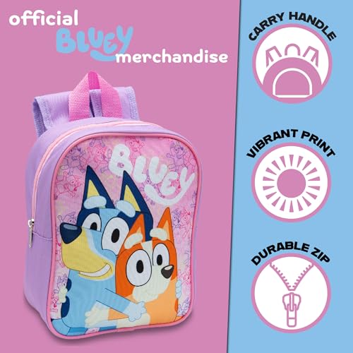Bluey Kids Backpack Preschool Bag Toddlers Girls Boys Mini Nursery Rucksack - Ages 1-3 years - My Little Legends