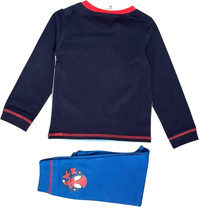 Marvel Spidey & Friends Boys Pyjamas featuring Spidey, Ghost Spider & Spin Do The Spidey Character Nightwear, Blue, Age 18 Months - 5 Years - My Little Legends