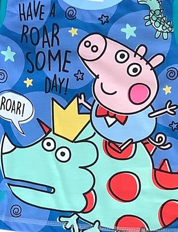 Peppa Pig, Boys George Pig Pyjamas, Blue, Have A Roar Some Day! Age 18 Months - 5 Years - My Little Legends