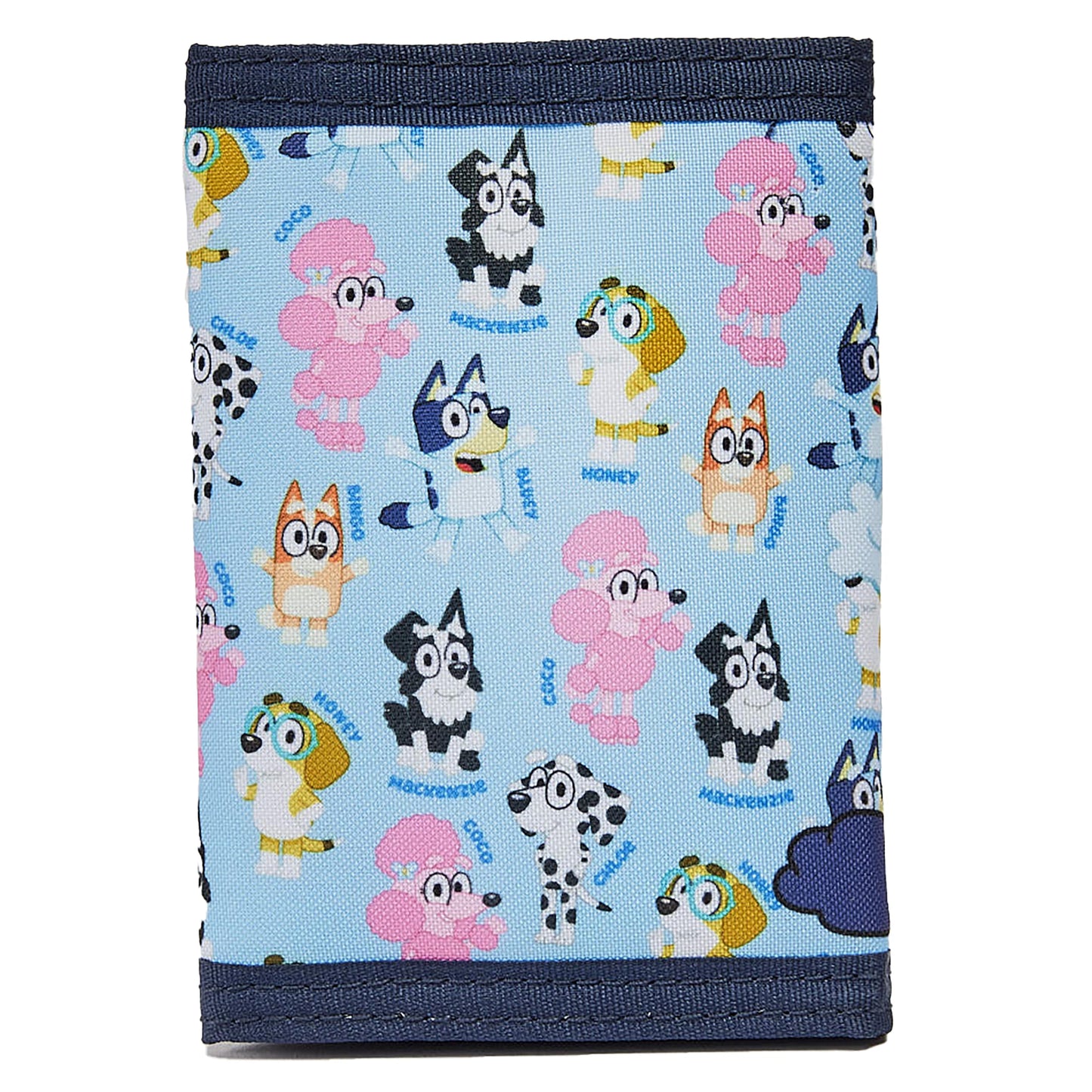 Bluey Kids Wallet Trifold Wallet with ID Pocket & Zipped Coin Purse Official Merchandise for Girls & Boys - My Little Legends