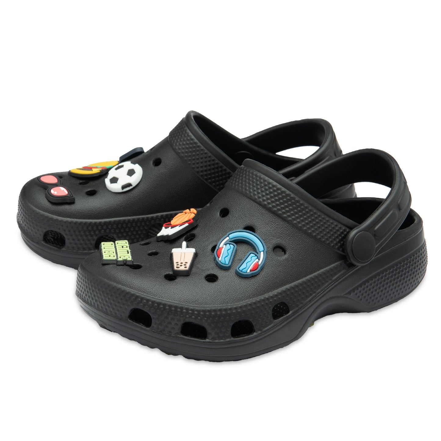 NorthSole Boys Clogs Childrens Sandals with Removable Charms Kids Beach Pool Shoes - My Little Legends