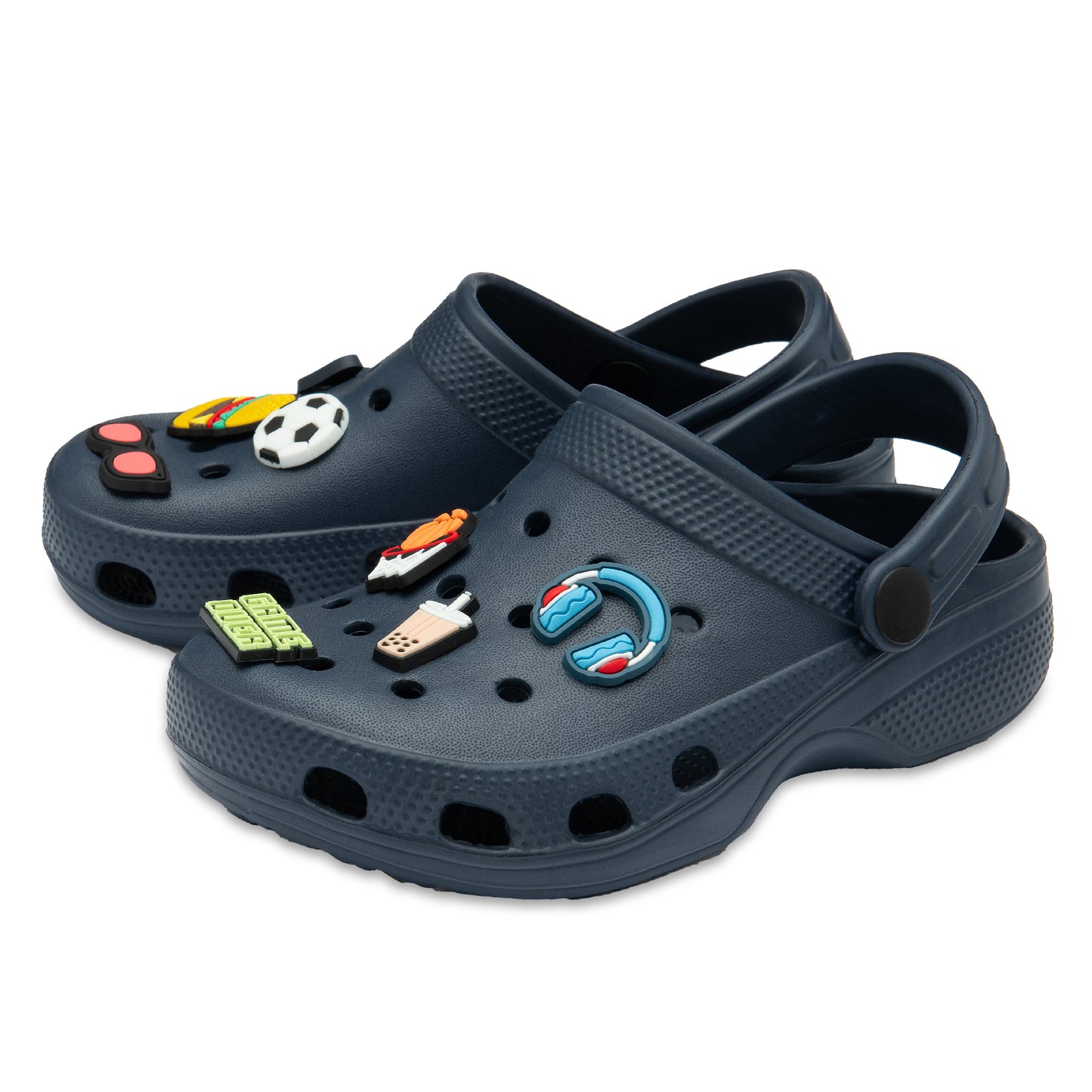 NorthSole Boys Clogs Childrens Sandals with Removable Charms Kids Beach Pool Shoes - My Little Legends