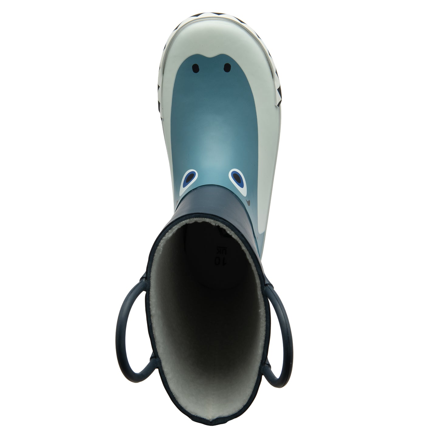 NorthSole Kids Wellies Boys & Girls Childrens Rubber Wellington Boots With Easy Pull On Handles Fleece Lined - My Little Legends