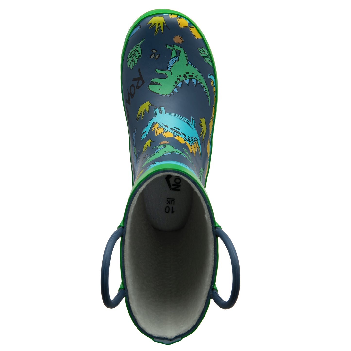 NorthSole Kids Wellies Boys & Girls Childrens Rubber Wellington Boots With Easy Pull On Handles Fleece Lined - My Little Legends