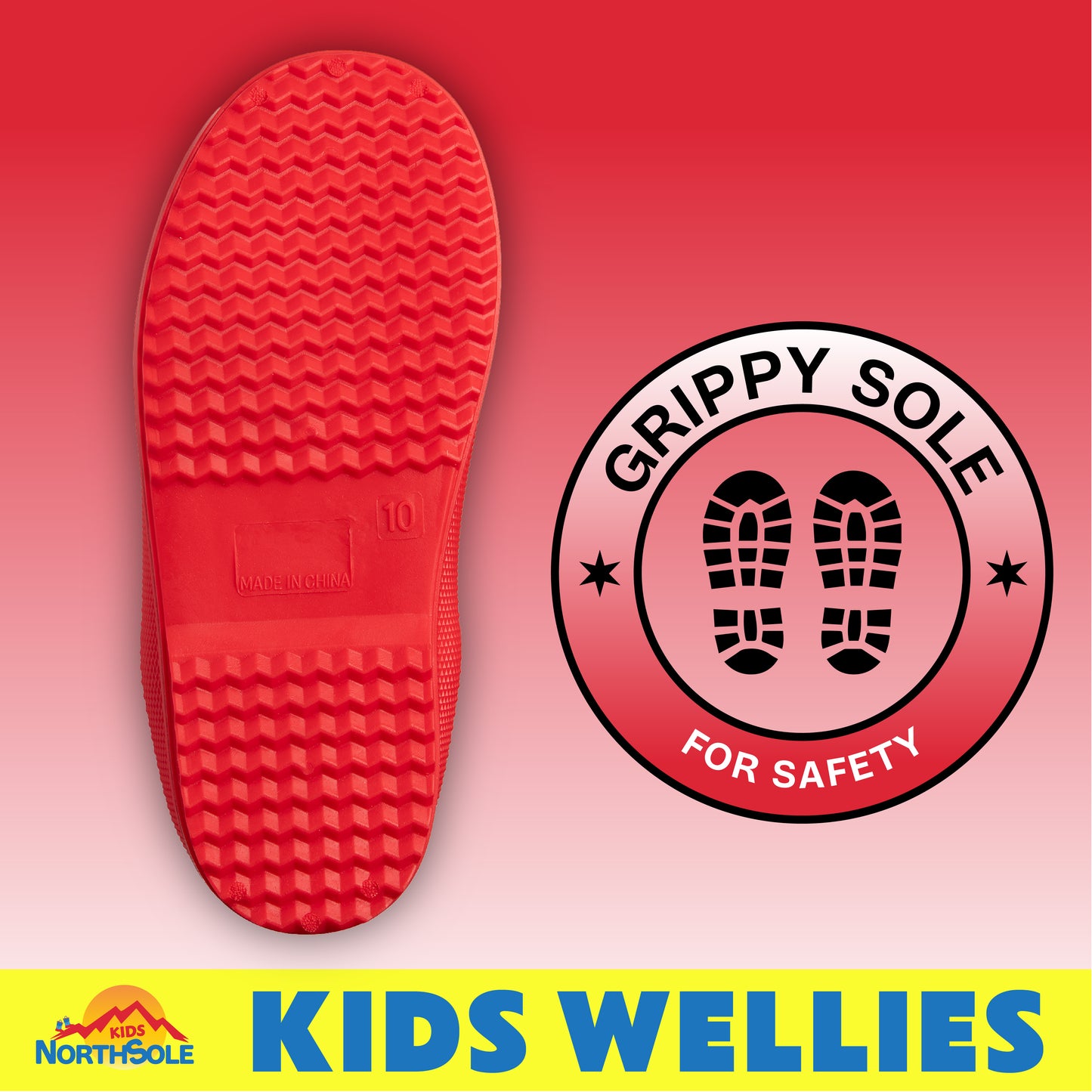 NorthSole Kids Wellies Boys & Girls Wellington Boots Childrens Toddler Welly Sizes 6-2 - My Little Legends