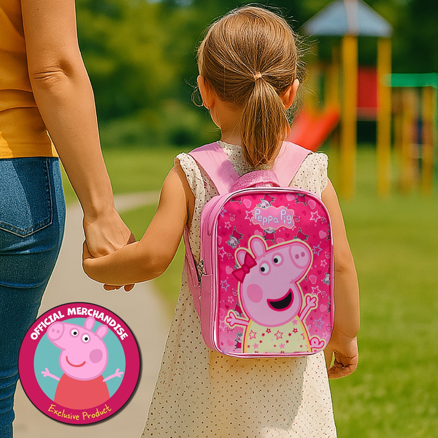 Peppa Pig Kids Backpack Preschool Bag Toddlers Girls Mini Nursery Rucksack - Ages 1-3 years - Pink - My Little Legends