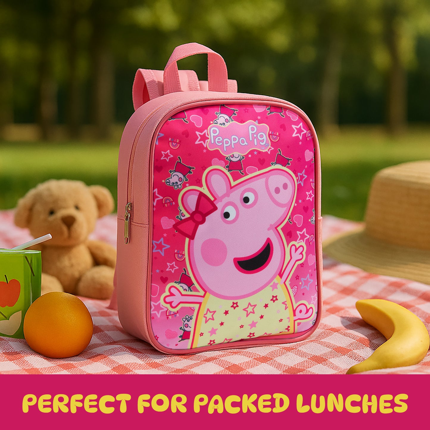 Peppa Pig Kids Backpack Preschool Bag Toddlers Girls Mini Nursery Rucksack - Ages 1-3 years - Pink - My Little Legends