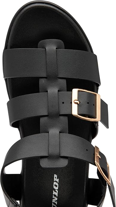Dunlop Ladies Sandals Womens Gladiator Open Toe Chunky Sole Shoes Sizes 3-8 - My Little Legends