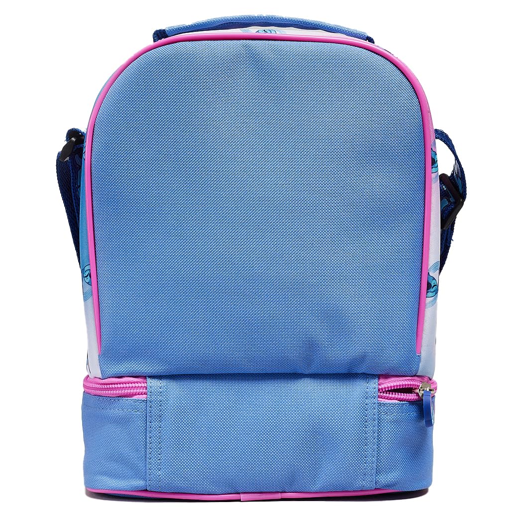 Disney Stitch Kids Lunch Bag with Insulated Lining Multi Compartment Portable Lunch Cooler Over Shoulder Bag - My Little Legends