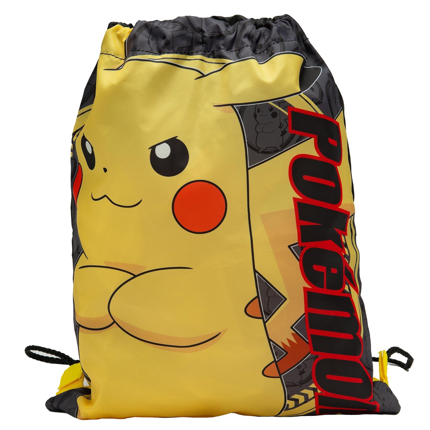 Pokemon Drawstring Bag Kids PE Kit Gym Swim Bag For Boys & Girls School Trainer School Pikachu Print - My Little Legends