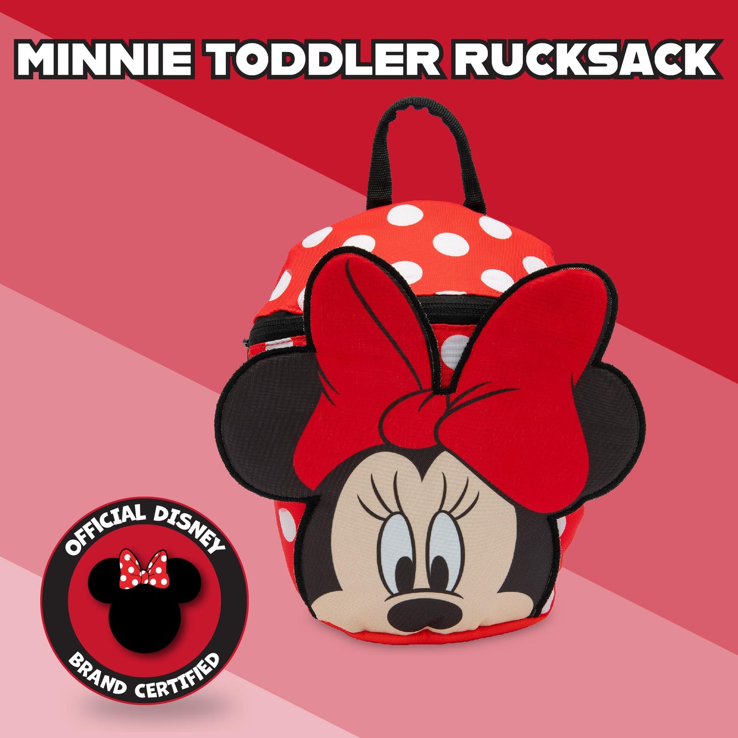 Disney Toddler Backpack with Reins, Minnie Mouse Backpack Reins for Kids, Child Harness Toddler Reins 1-3 Years - Red - My Little Legends