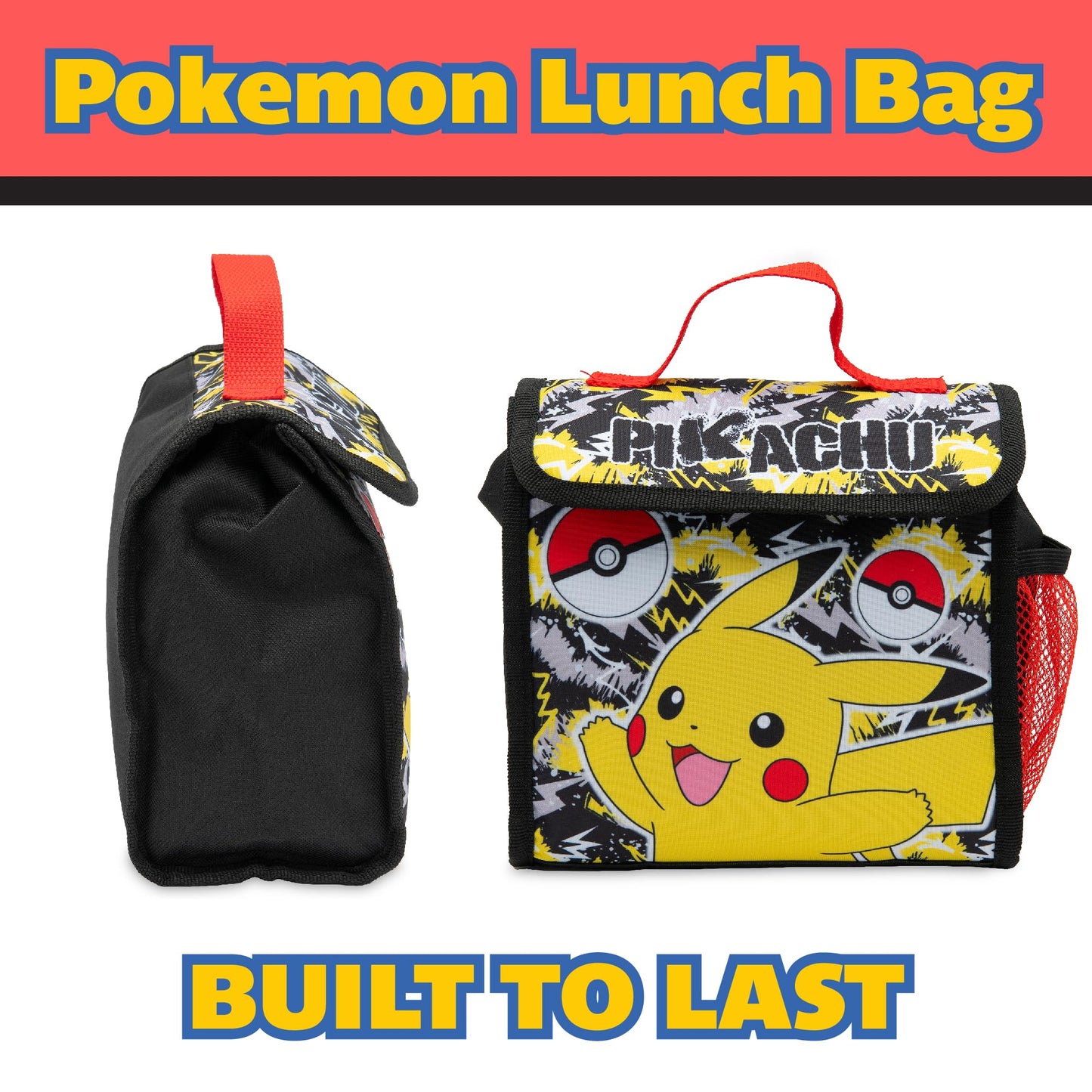Pokémon Kids Lunch Bag Pikachu Boys & Girls Childrens Thermal Insulated School Nursery Lunchbag - My Little Legends
