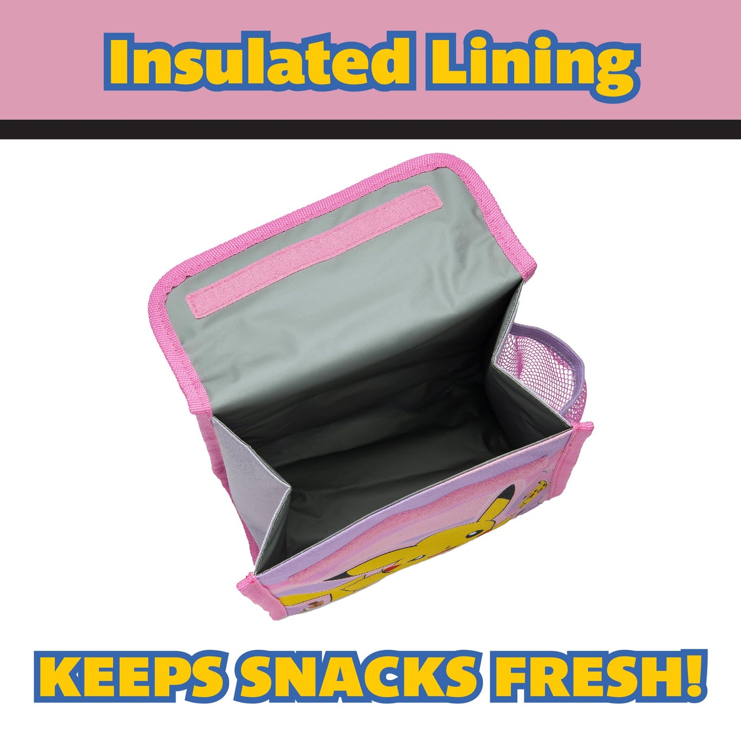 Pokémon Kids Lunch Bag Pikachu Girls Childrens Thermal Insulated School Nursery Lunchbag - My Little Legends