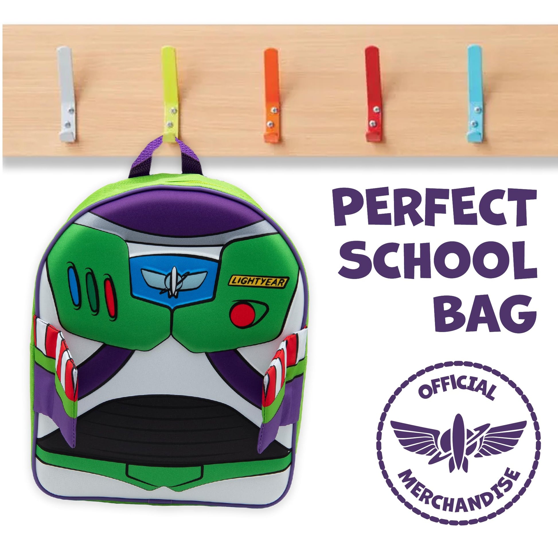 Disney Kids Backpack Toy Story Buzz Lightyear & Woody 3D Childrens School Bag Boys & Girls Rucksack - My Little Legends