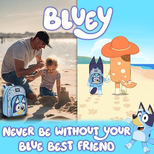 Bluey Backpack Kids School Bag Childrens Boys & Girls Nursery Rucksack - Blue - My Little Legends