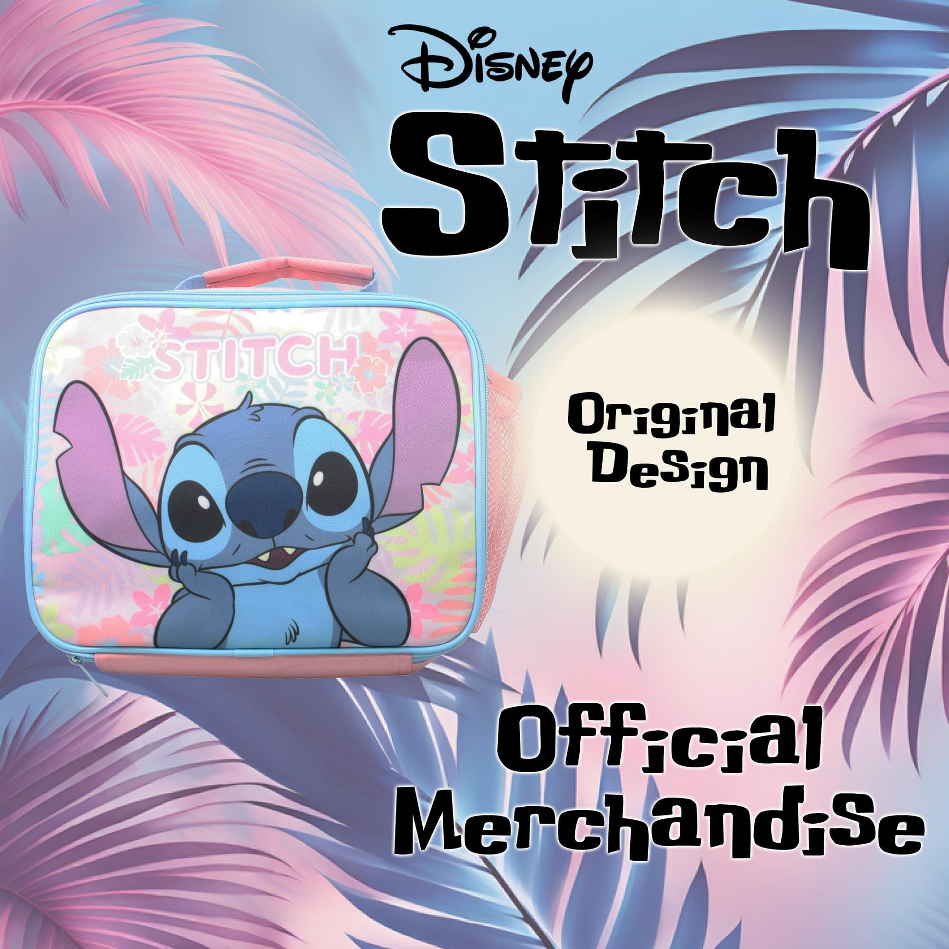 Disney Stitch Kids Lunch Bag with Insulated Lining Portable Lunch Box Cooler Bag - My Little Legends