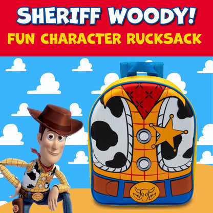 Disney Kids Backpack Toy Story Buzz Lightyear & Woody 3D Childrens School Bag Boys & Girls Rucksack - My Little Legends