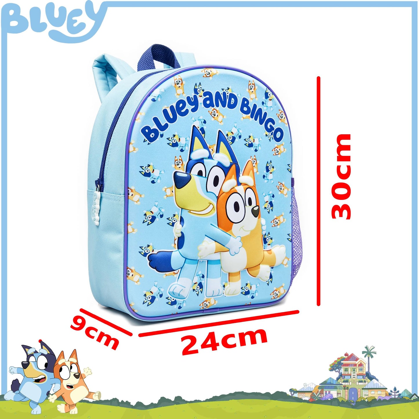 Bluey & Bingo Backpack Kids School Bag Childrens Nursery Travel Toys Rucksack for Boys & Girls - My Little Legends