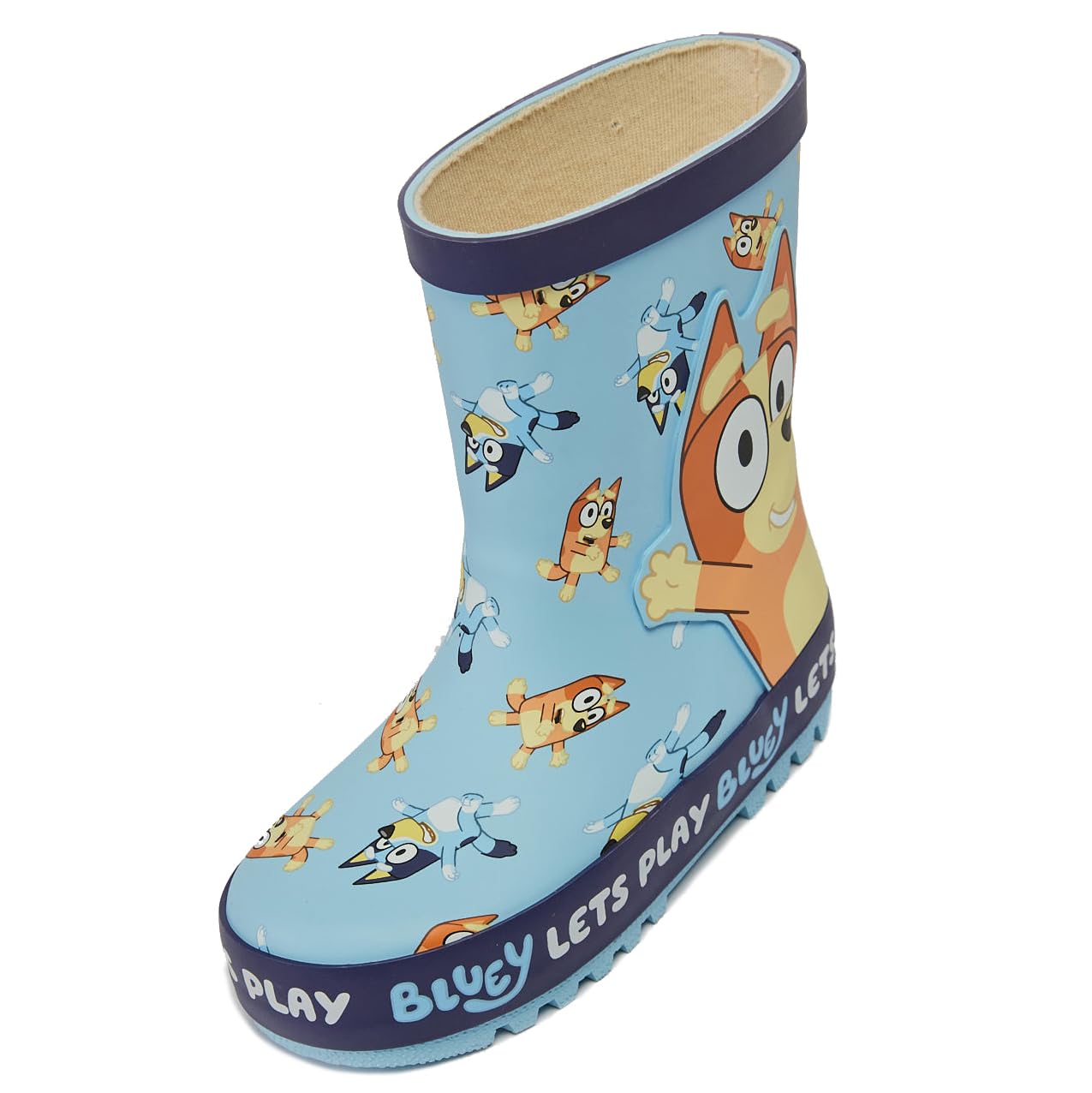 Bluey Kids Wellies Childrens Rubber Wellington Rain Boots Girls Boys Snow Welly - My Little Legends