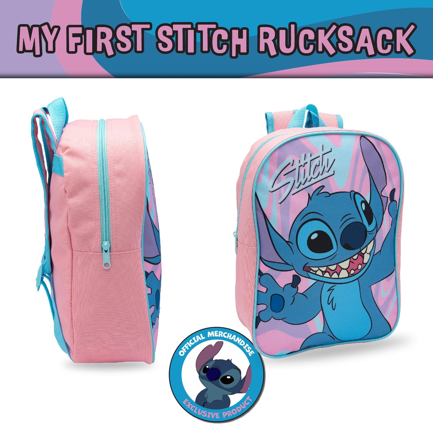 Disney Lilo & Stitch Girls Backpack Kids School Bag Childrens Rucksack - My Little Legends