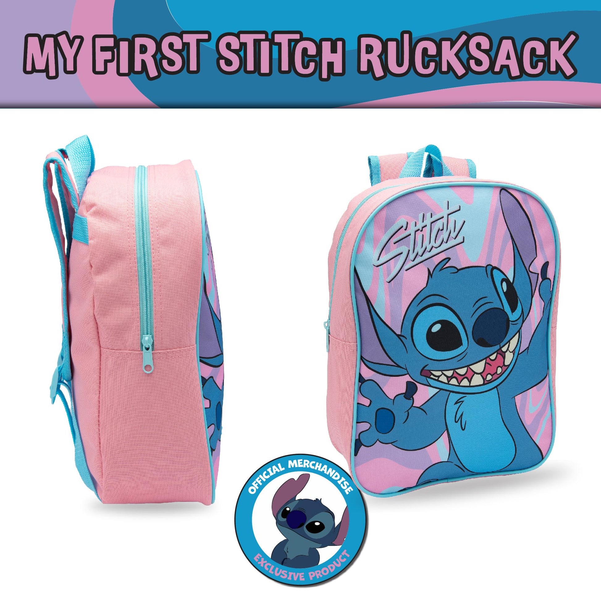 Disney Lilo & Stitch Girls Backpack Kids School Bag Childrens Rucksack - My Little Legends