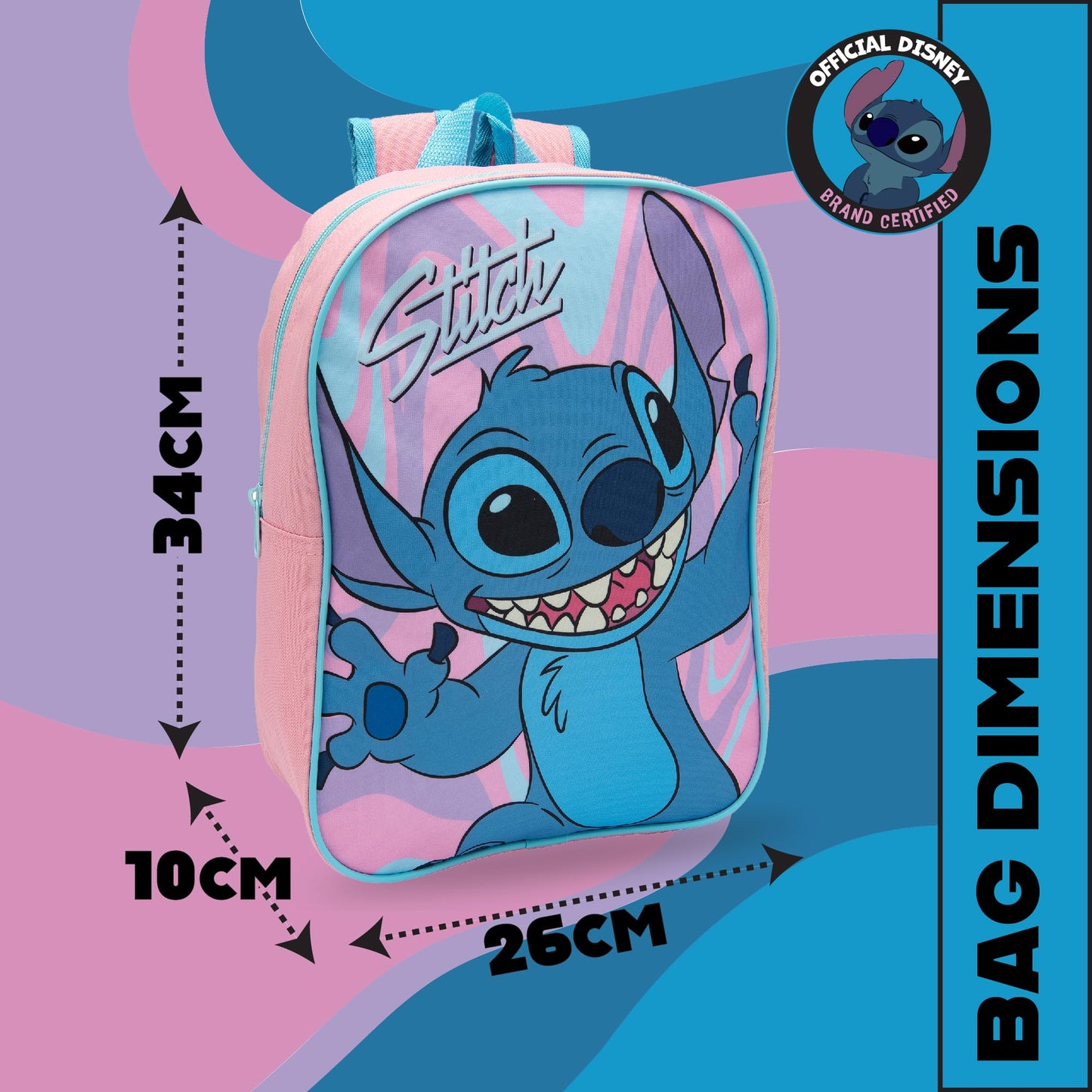 Disney Lilo & Stitch Girls Backpack Kids School Bag Childrens Rucksack - My Little Legends