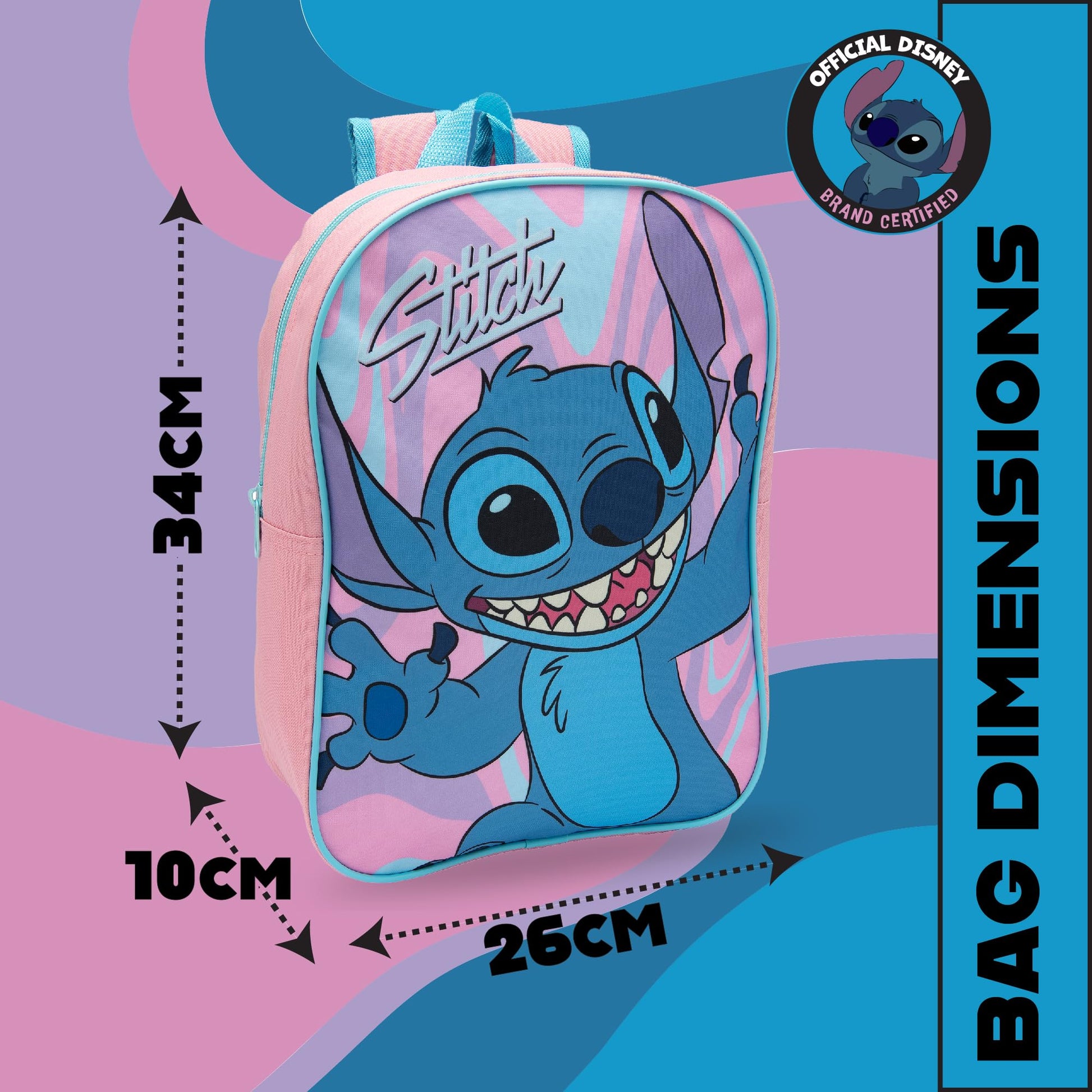 Disney Lilo & Stitch Girls Backpack Kids School Bag Childrens Rucksack - My Little Legends
