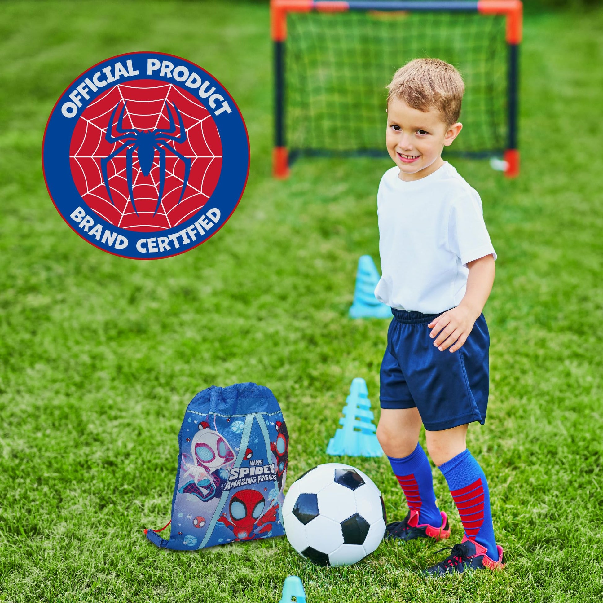 Marvel Spidey And His Amazing Friends Drawstring Bag Kids Spiderman PE Kit Gym Swim Bag School Trainer Childrens Travel - My Little Legends