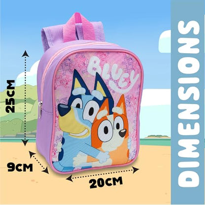 Bluey Kids Backpack Preschool Bag Toddlers Girls Boys Mini Nursery Rucksack - Ages 1-3 years - My Little Legends