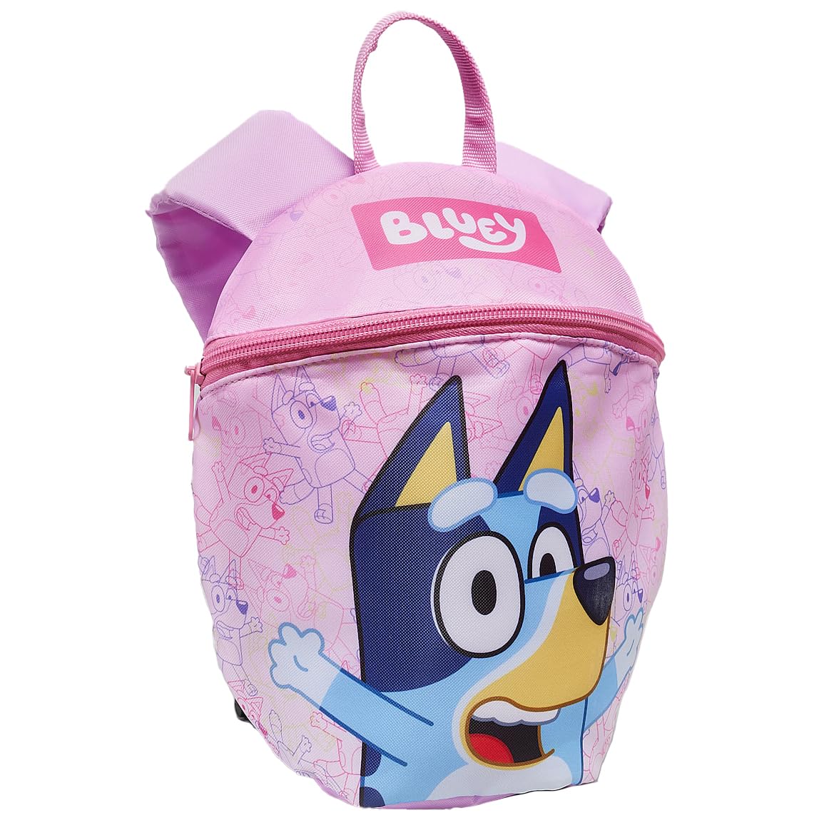 Bluey Kids Girls Backpack with Reins & Harness Toddler Bag Ages 1-4 Years - Pink - My Little Legends