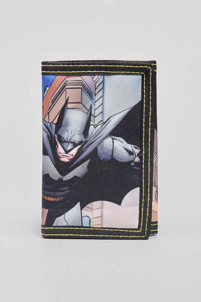 William Lamb Unisex Kid's Batman Wallet Tri-Fold, Black, One Size - My Little Legends
