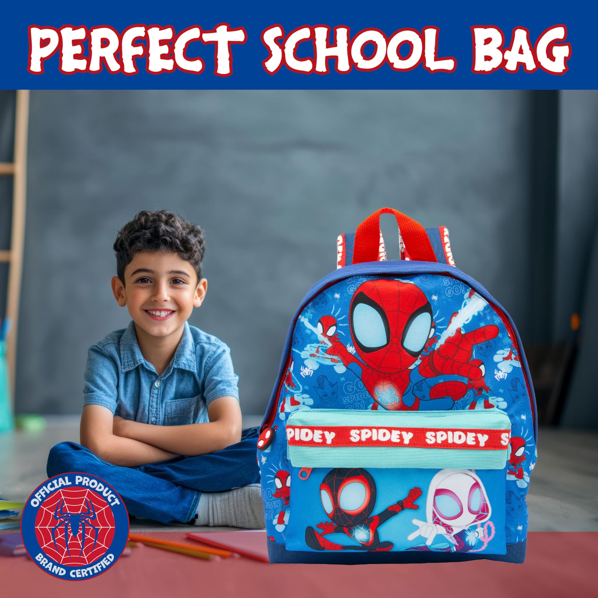 Marvel Spidey And His Amazing Friends Kids Backpack Spiderman Childrens School Bag Boys & Girls Rucksack - My Little Legends