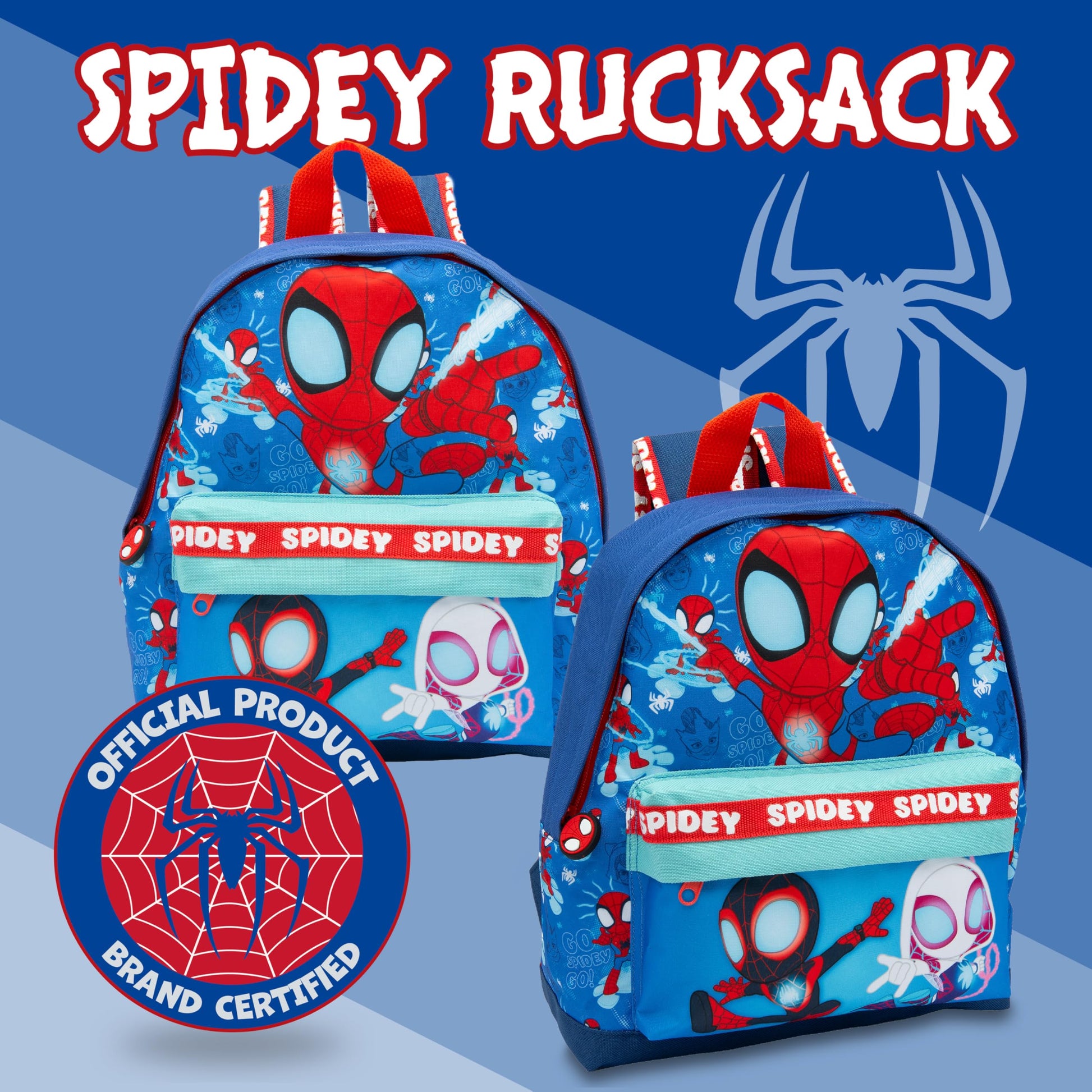 Marvel Spidey And His Amazing Friends Kids Backpack Spiderman Childrens School Bag Boys & Girls Rucksack - My Little Legends