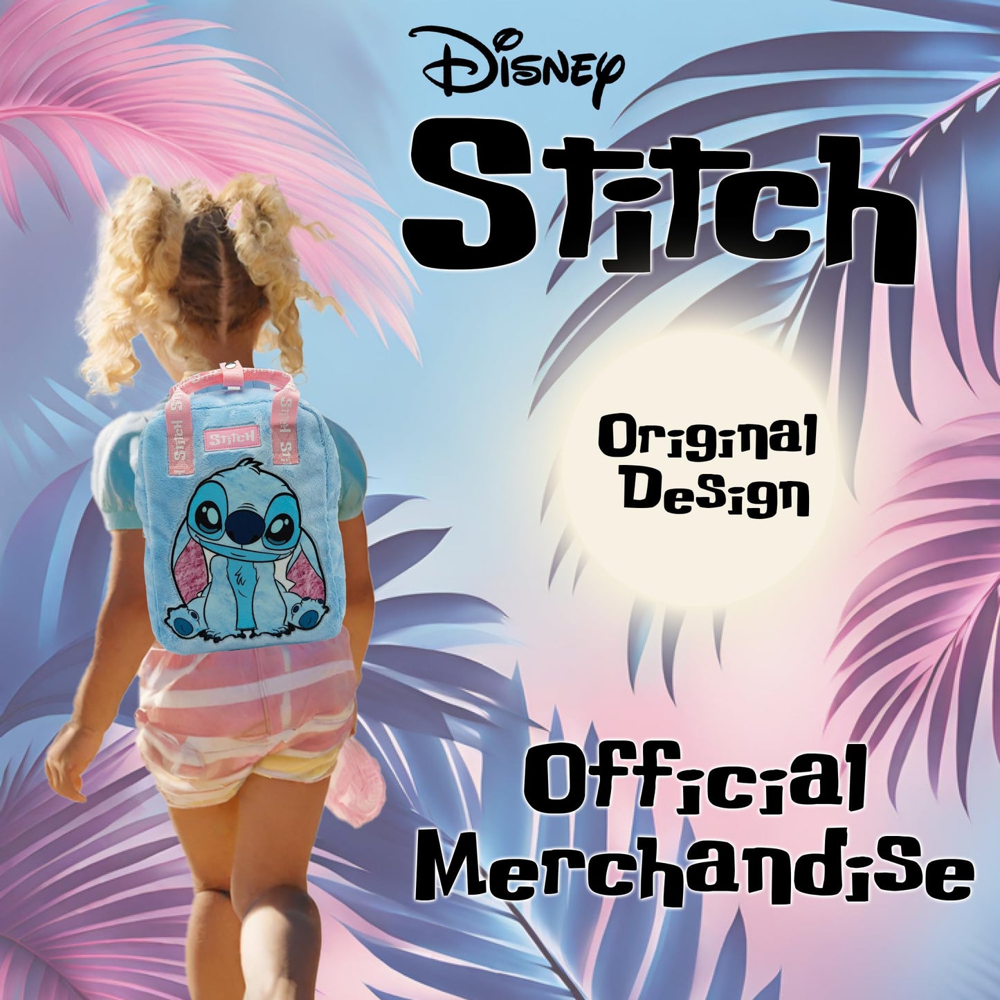 Disney Lilo and Stitch Girls Backpack Kids School Bag Childrens Faux Fur Rucksack - My Little Legends