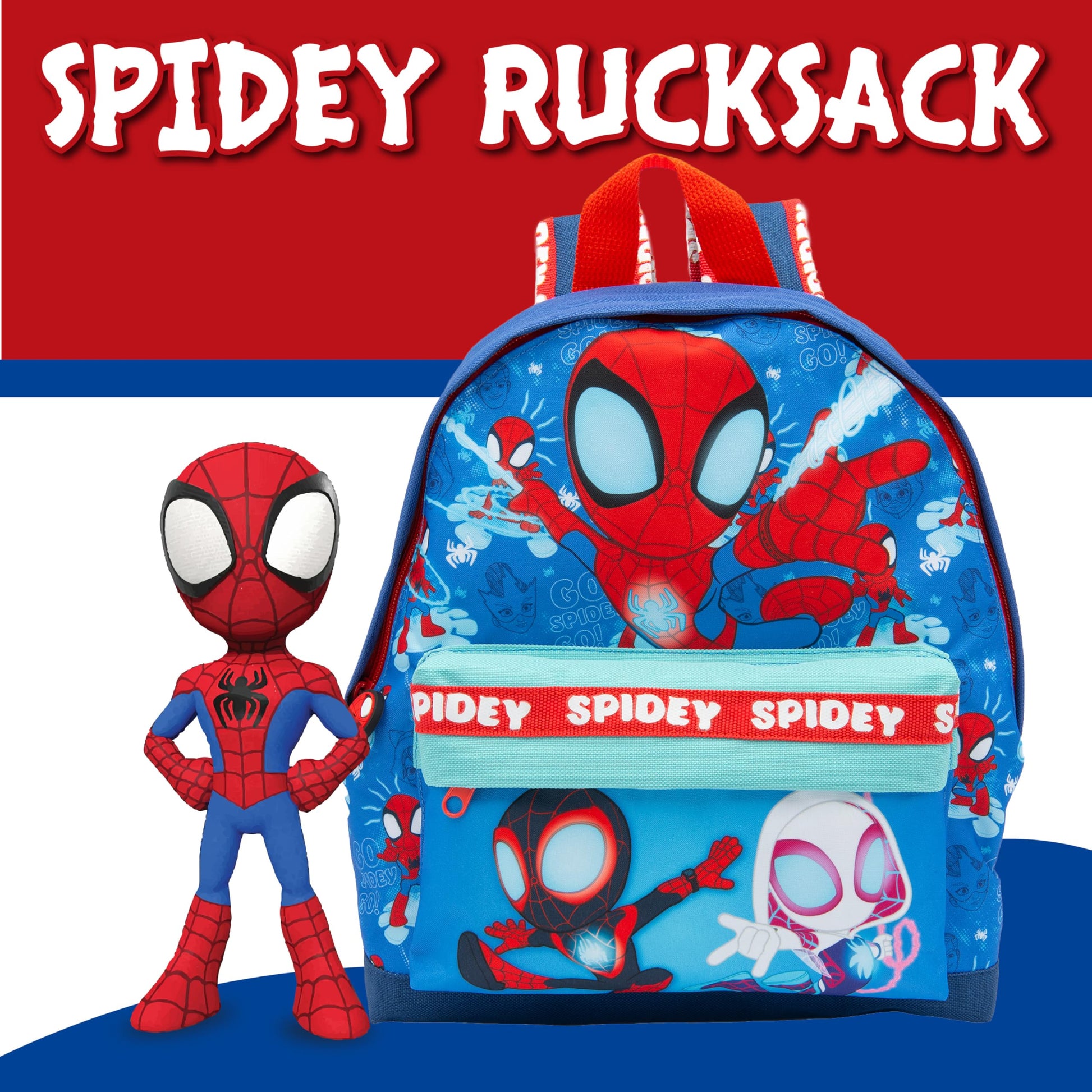 Marvel Spidey And His Amazing Friends Kids Backpack Spiderman Childrens School Bag Boys & Girls Rucksack - My Little Legends