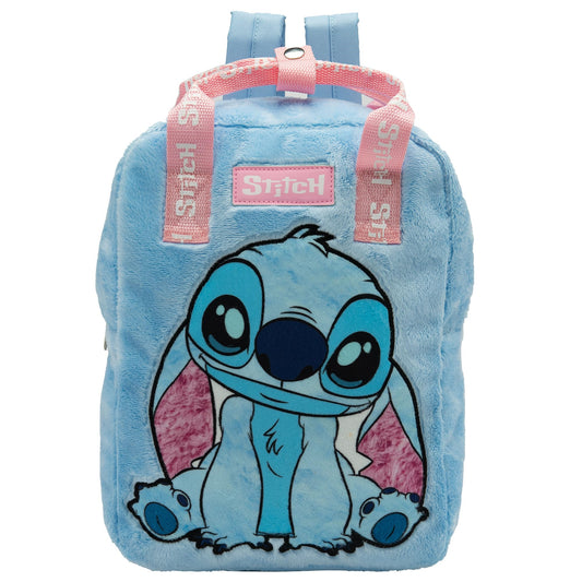 Disney Lilo and Stitch Girls Backpack Kids School Bag Childrens Faux Fur Rucksack - My Little Legends