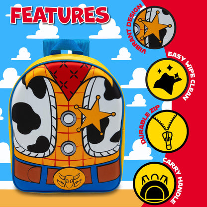 Disney Kids Backpack Toy Story Buzz Lightyear & Woody 3D Childrens School Bag Boys & Girls Rucksack - My Little Legends