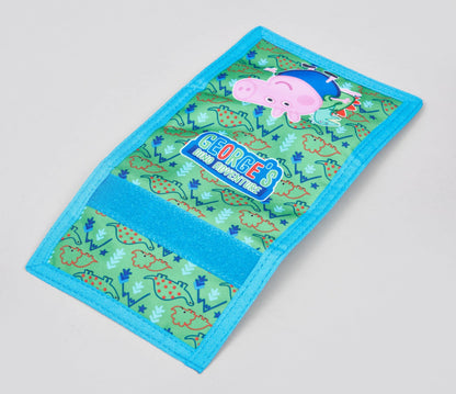 George Pig Children's Green Tri-Fold Wallet - My Little Legends