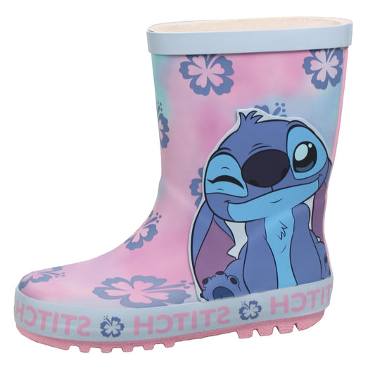 Disney Stitch Kids Wellies Childrens Rubber Wellington Rain Boots Girls Snow Welly - My Little Legends