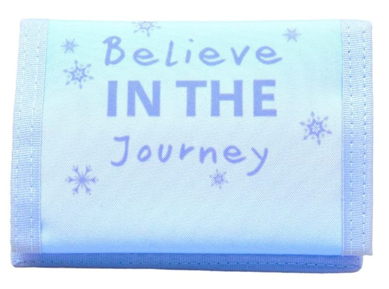 William Lamb Girl's Frozen Believe in The Journey Tri-Fold Wallet, Blue, One Size - My Little Legends
