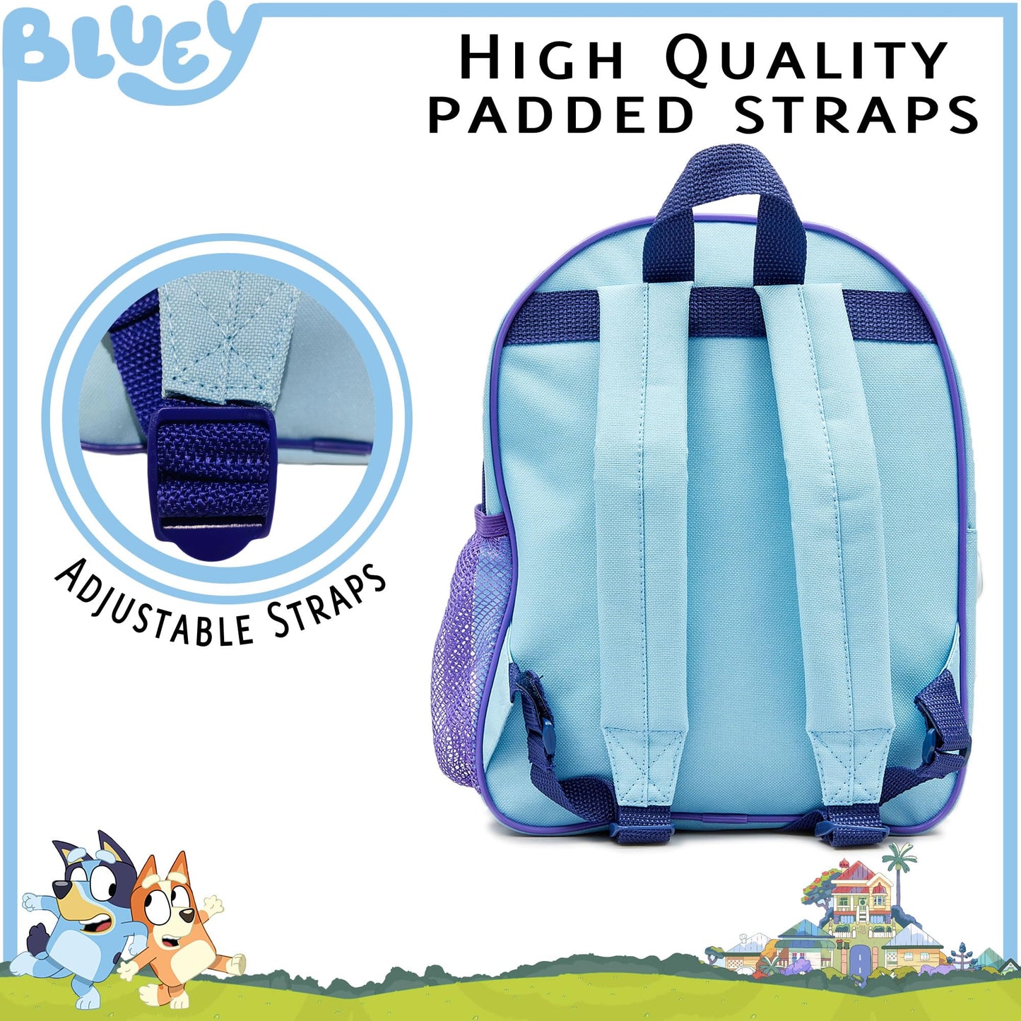 Bluey & Bingo Backpack Kids School Bag Childrens Nursery Travel Toys Rucksack for Boys & Girls - My Little Legends