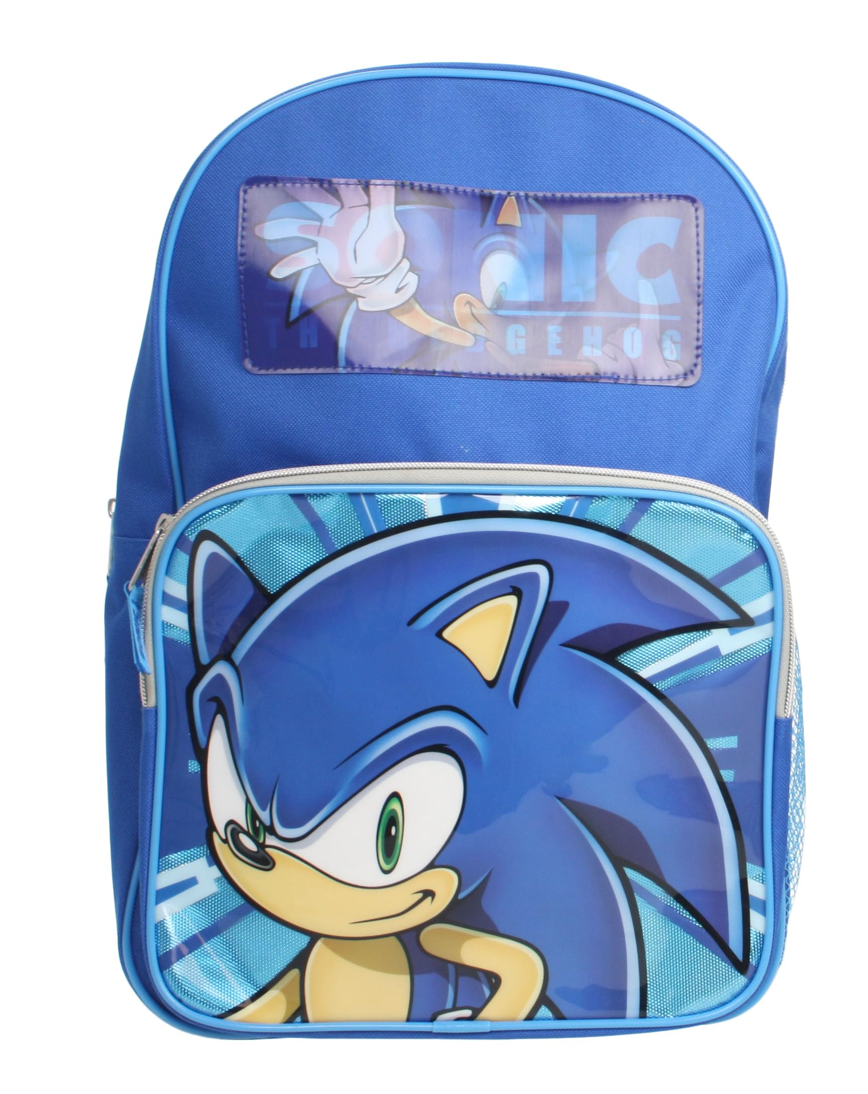 Sonic The Hedgehog Explosion Lenticular Backpack for School Large Travel Holiday Kids Bag Gift for Boys Girls, Blue - My Little Legends