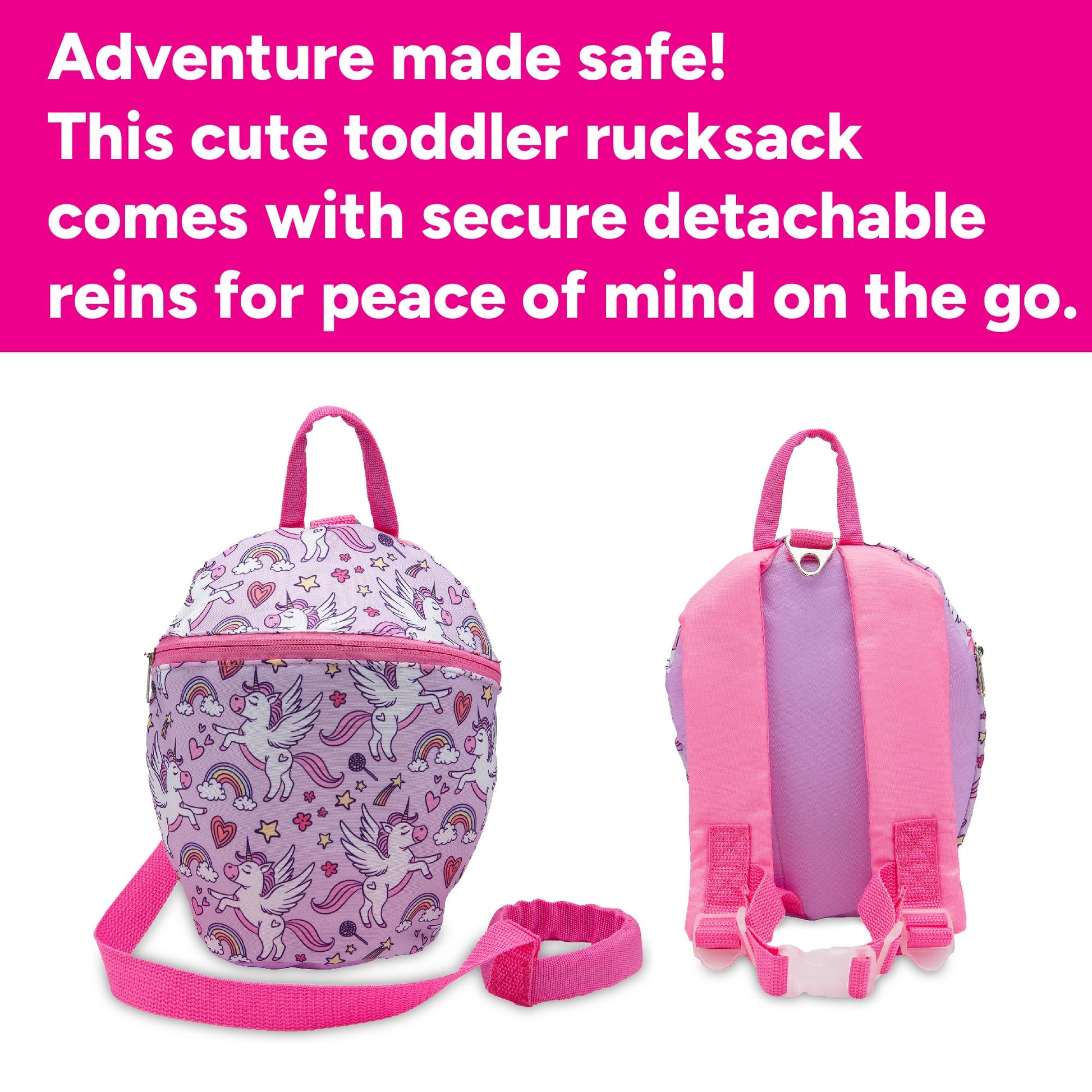 NorthSole Toddler Backpack with Safety Reins Nursery Bag Infants Mini Rucksack for Kids Child Harness 1-3 Years - My Little Legends