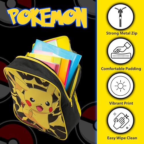 Pokemon Backpack Kids School Bag Boys Girls Nursery Rucksack Pikachu Pokeball - My Little Legends