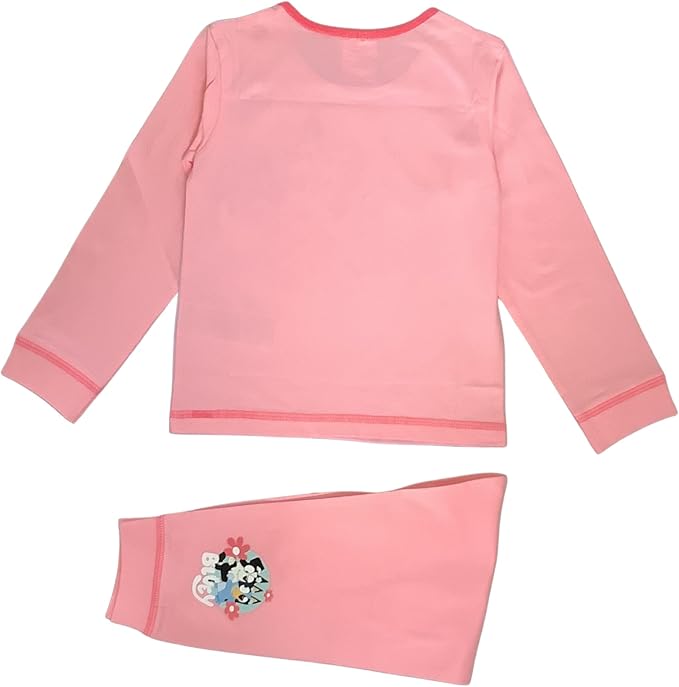Bluey, Girls 2 Piece Pyjamas Set featuring, Bingo, Chloe, Mackenzie, Lila and Coco, Pink, Age 18 Months - 5 Years - My Little Legends
