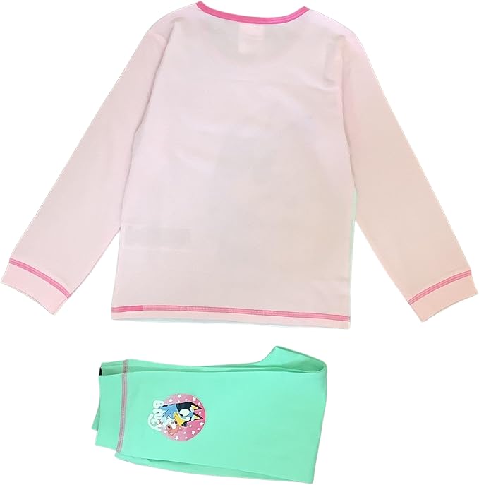 Bluey, Girls 2 Piece Pyjamas Set 'Cuddly and Cute', Pink/Blue, Age 18 Months - 5 Years - My Little Legends