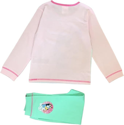 Bluey, Girls 2 Piece Pyjamas Set 'Cuddly and Cute', Pink/Blue, Age 18 Months - 5 Years - My Little Legends