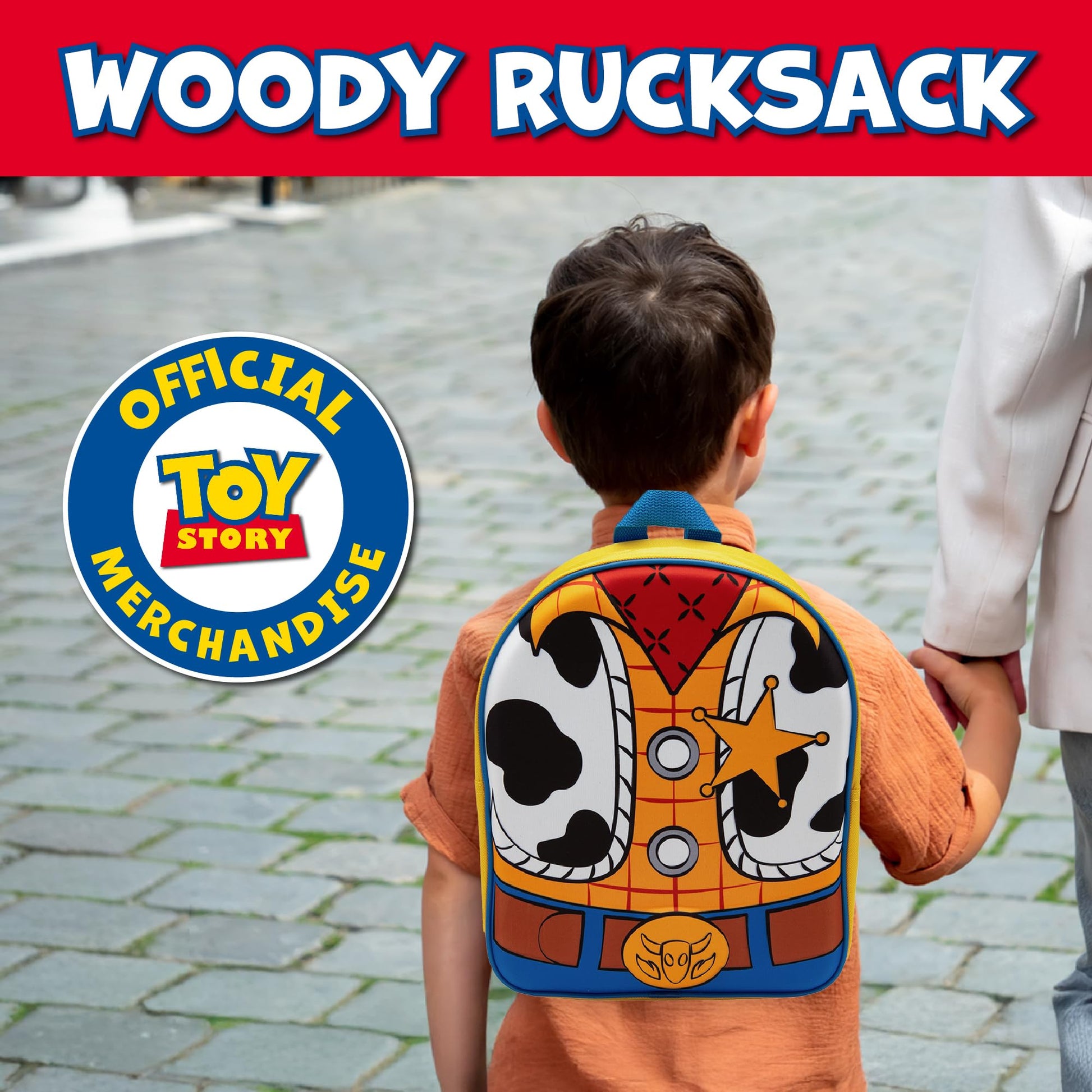 Disney Kids Backpack Toy Story Buzz Lightyear & Woody 3D Childrens School Bag Boys & Girls Rucksack - My Little Legends